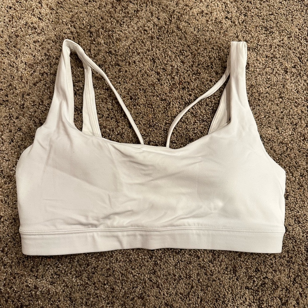 Athleta White Padded Sports Bra